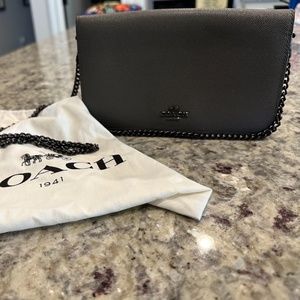 Grey coach crossbody